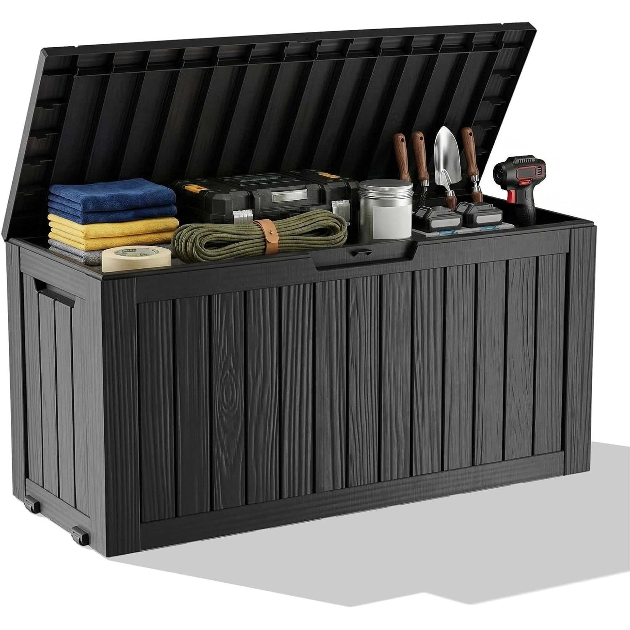 Outdoor Furniture With Storage - صندوق تخزين خارجي مقاوم للماء مصنوع