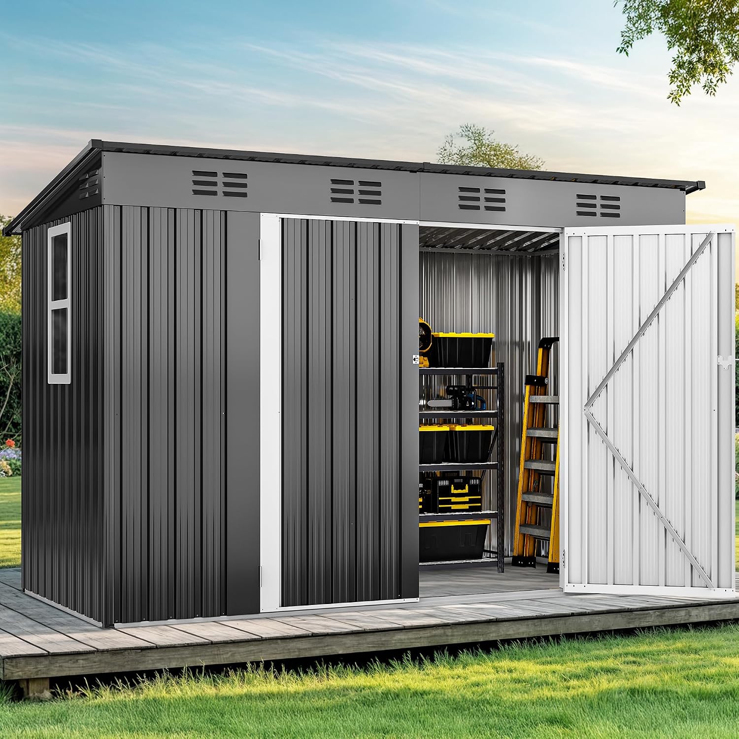 Outdoor Furniture With Storage - مخزن تخزين خارجي 9' × 4'