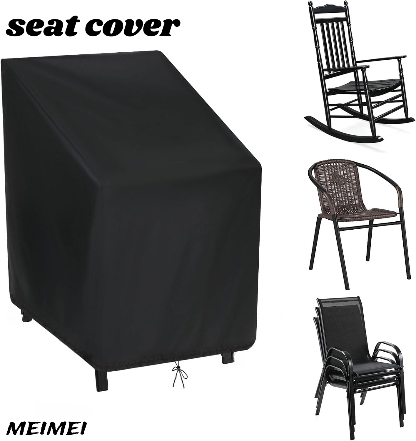 Outdoor Furniture With Storage - مكدسة كرسي غطاء غبار حقيبة التخزين