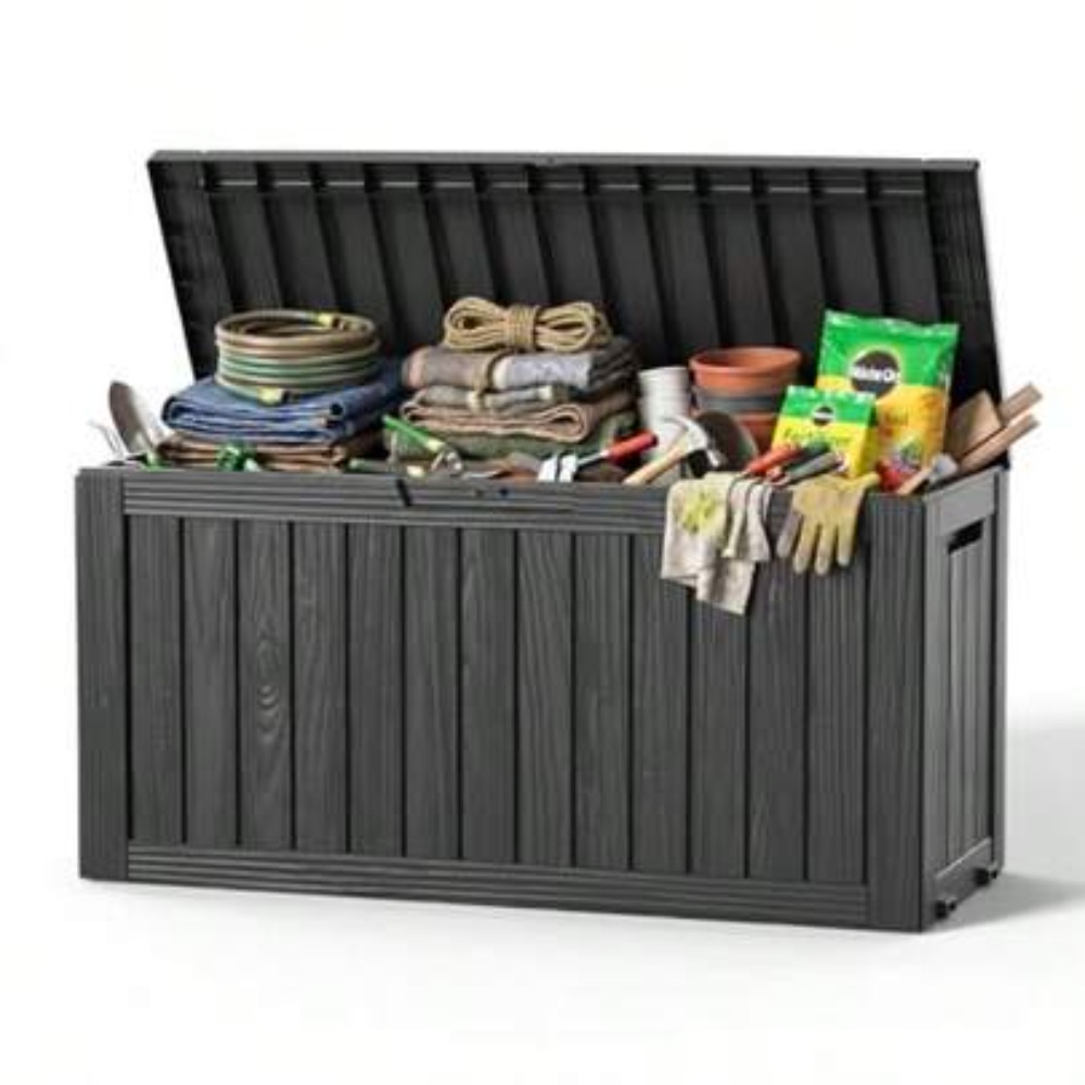 Outdoor Furniture With Storage - صندوق تخزين خارجي سعة 90 جالون