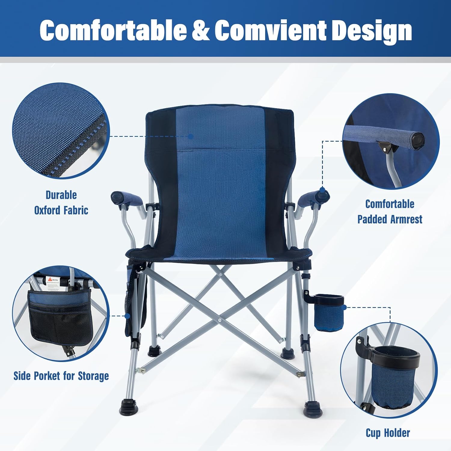 كرسي تخييم محمول قابل للطي للا - مراجعة Outdoor Furniture With Storage وسعره
