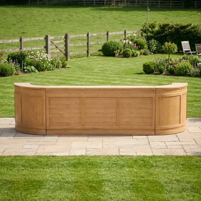 طاولة بار خارجية من الخشب الصل - مراجعة Outdoor Furniture Easy To Clean وسعره
