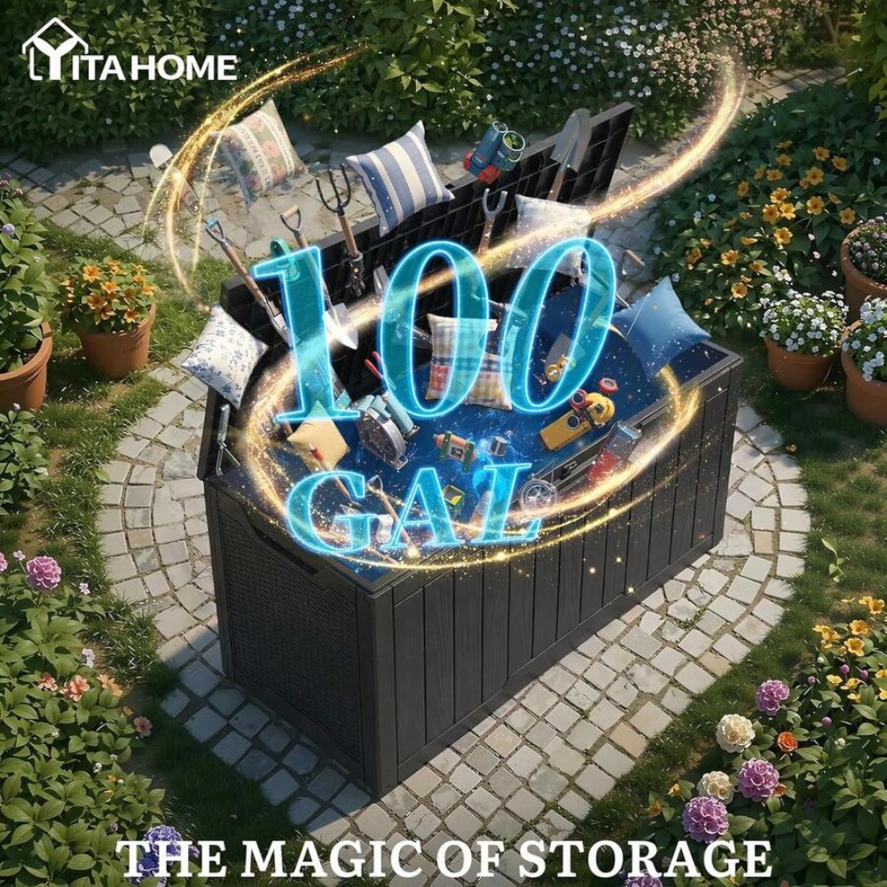 صندوق تخزين خارجي كبير بسعة 10 - مراجعة Outdoor Furniture With Storage وسعره