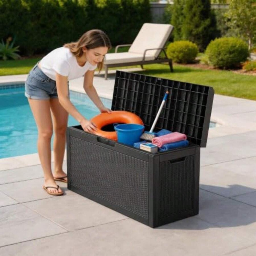صندوق تخزين خارجي مقاوم للماء  - مراجعة Outdoor Furniture With Storage وسعره