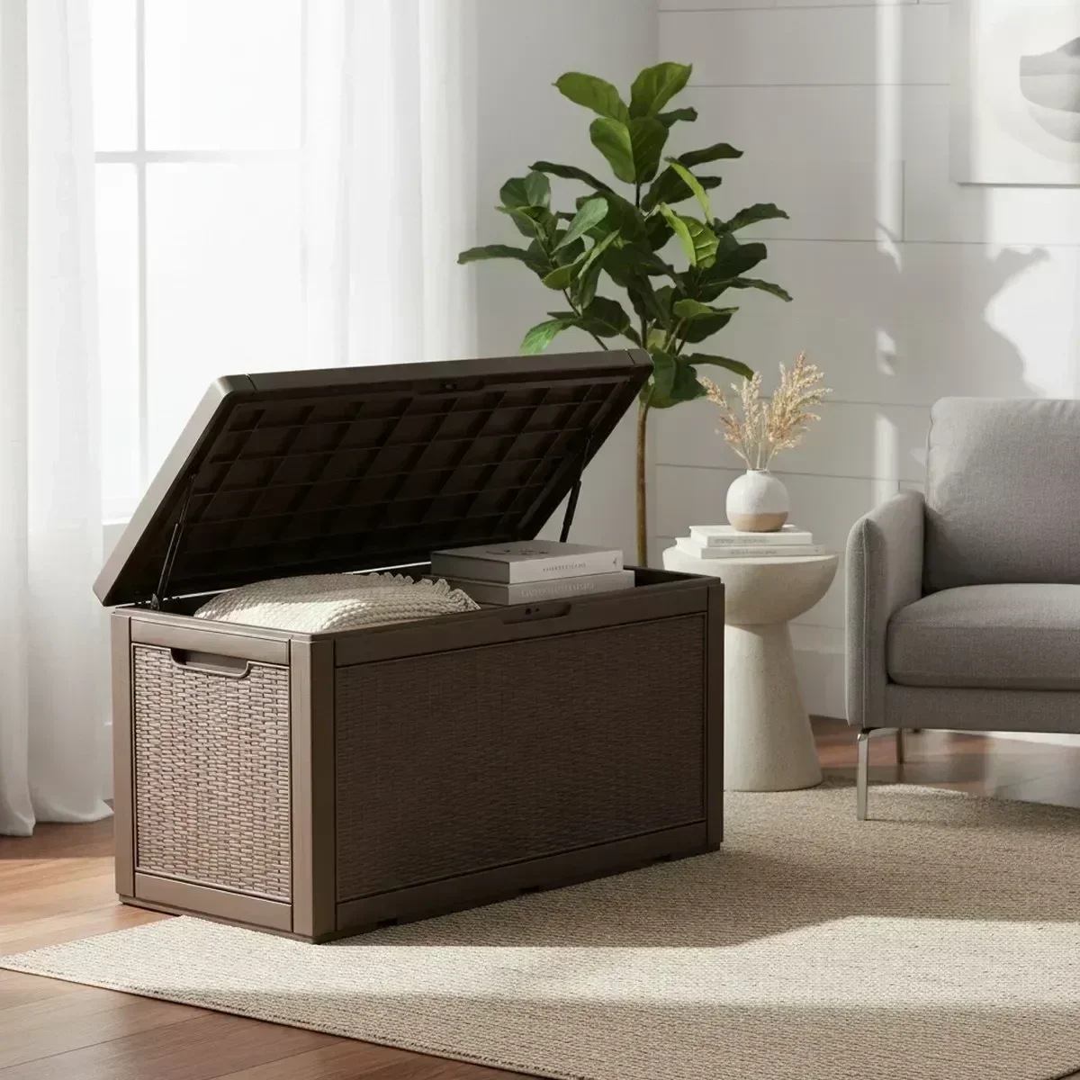 مقعد تخزين خارجي كبير مقاوم لل - مراجعة Outdoor Furniture With Storage وسعره