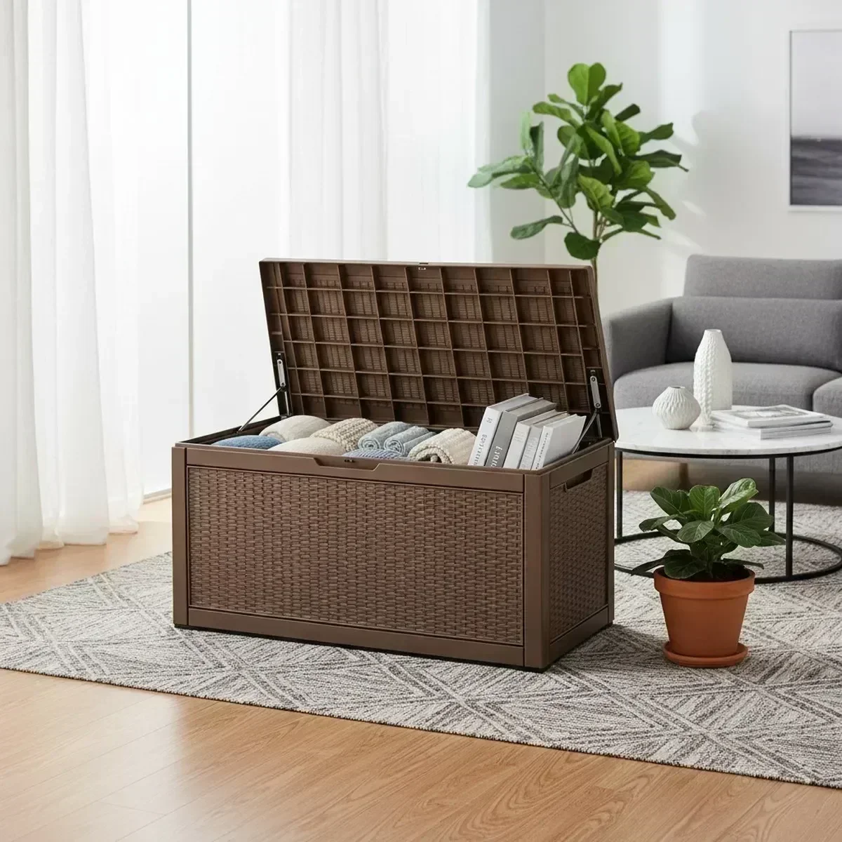 مقعد تخزين خارجي كبير مقاوم لل - مراجعة Outdoor Furniture With Storage وسعره